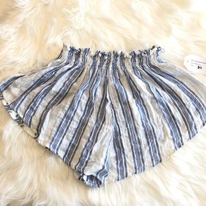 Blue Life Beach Shorts Striped Blue Extra Small